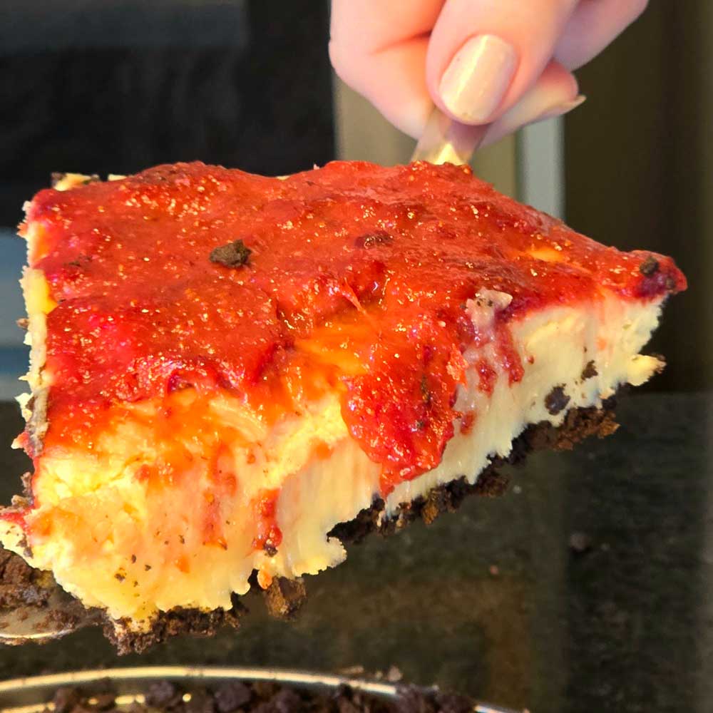 Torta de ninho com morango